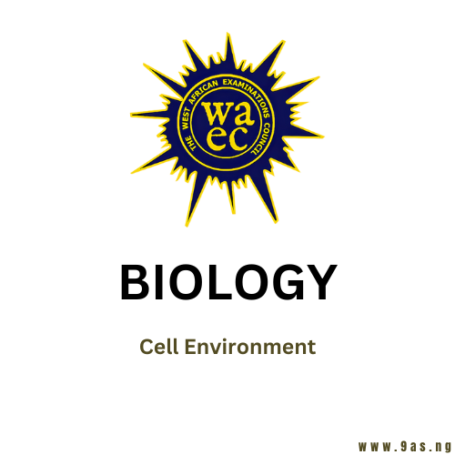 WAEC Biology Questions On Cell Environment